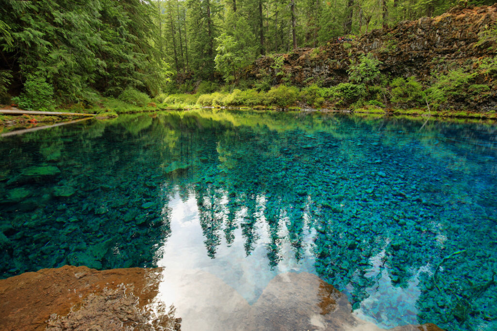 Clear pool at Tamolitch